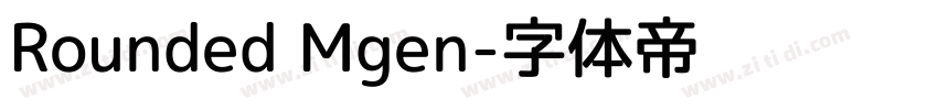 Rounded Mgen字体转换